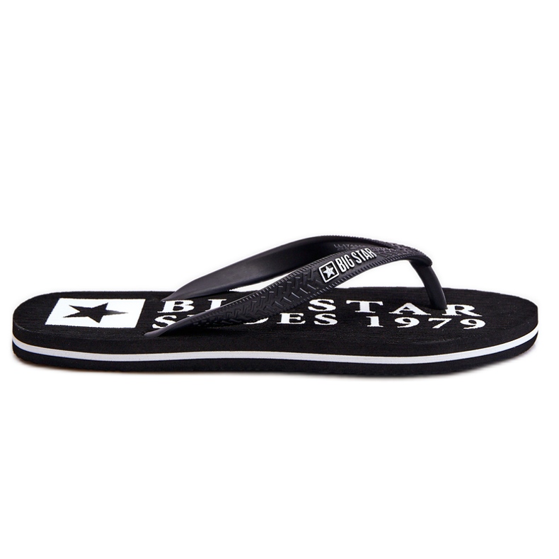 Men's Light Flip Flops Big Star LL174444 Black