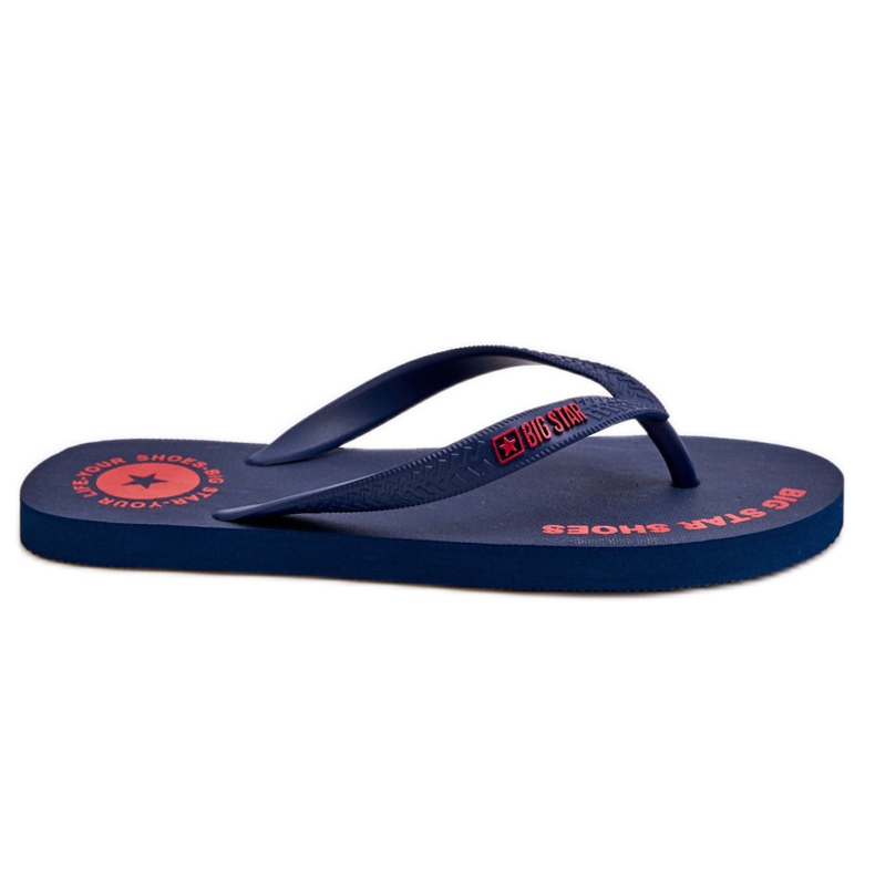 Men's Flip Flops Big Star LL174424 Navy Blue black