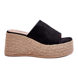 FS1 Women's Wedge And Platform Slippers Black Ysabel