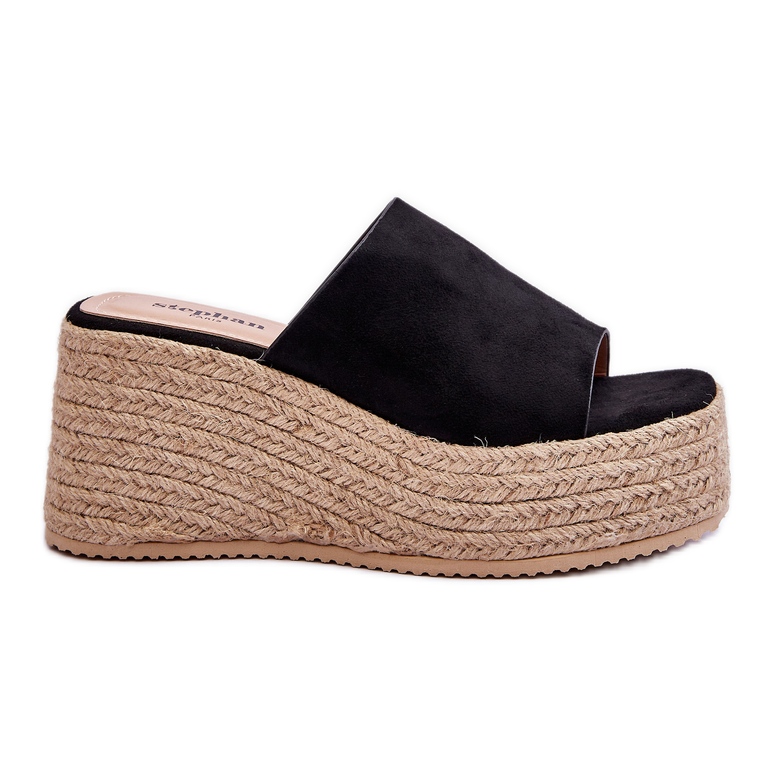 FS1 Women's Wedge And Platform Slippers Black Ysabel