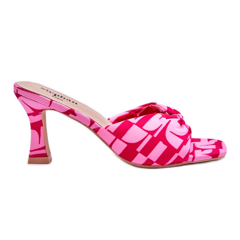 Fashionable High Heels In Pink Floria Print Fashionable High Heels In Pink Floria Print