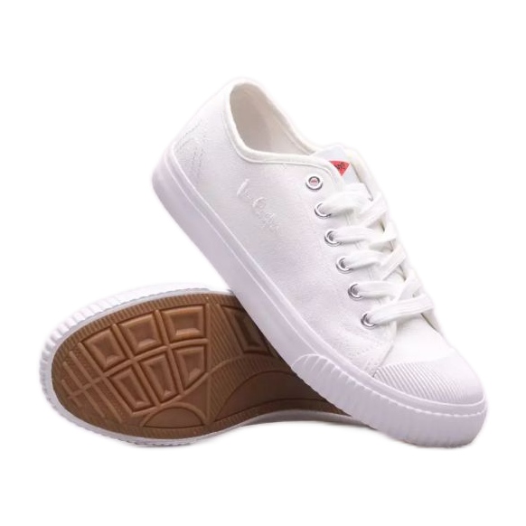 Lee cooper shop white canvas shoes