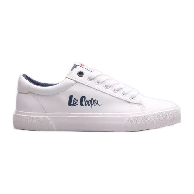 White Lee Cooper Lace Up Sneakers - Fancy Soles