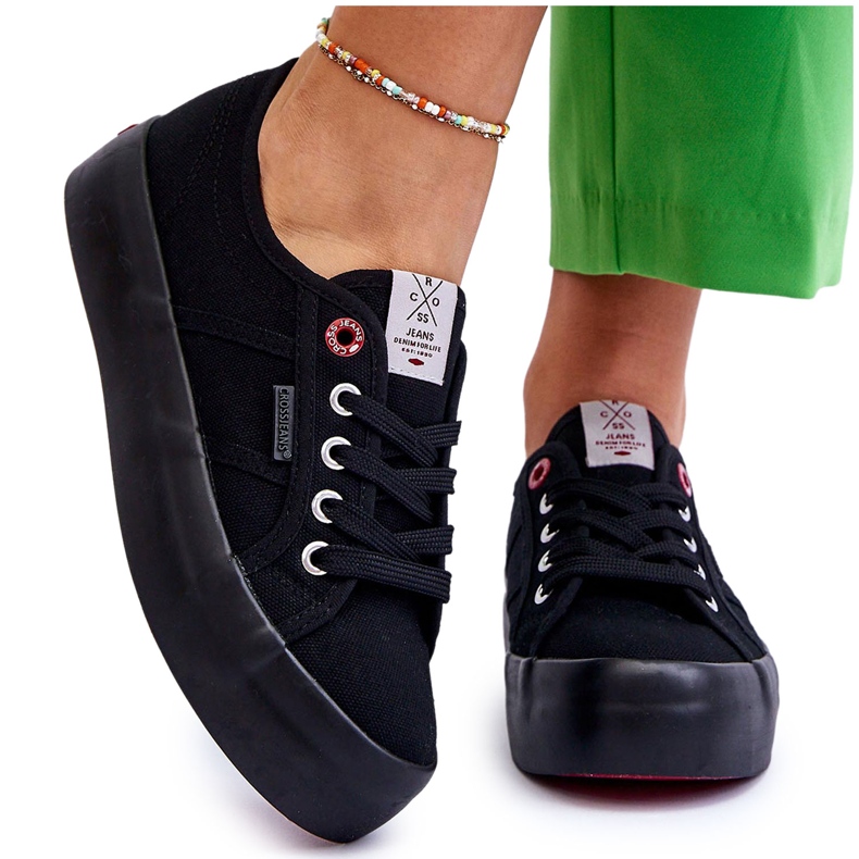 Women's Platform Sneakers Cross Jeans LL2R4039 Black