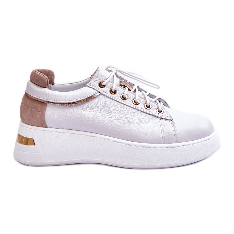 FILIPCZYK Women's Leather Platform Sports Shoes White Caressa FILIPCZYK Women's Leather Platform Sports Shoes White Caressa