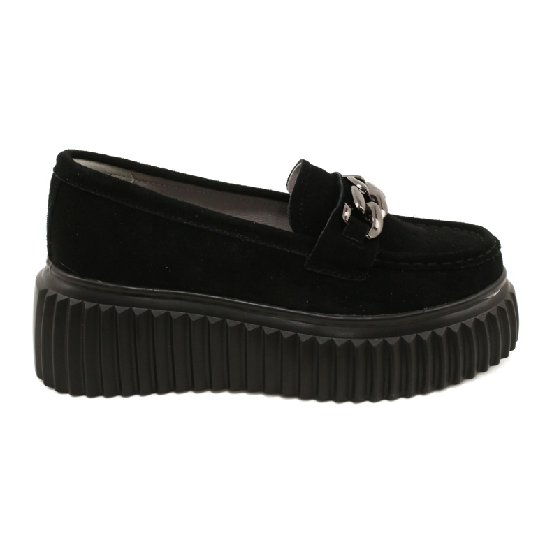 Suede moccasins Filippo DP4450 BK black Suede moccasins Filippo DP4450 BK black