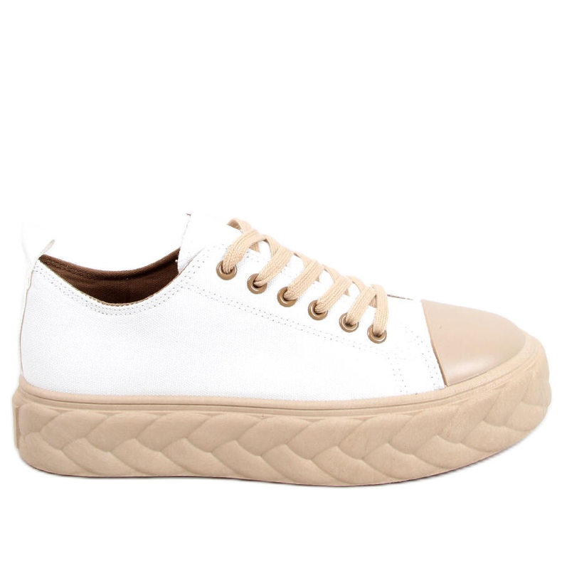 BM Winnie WHITE / BEIGE women's sneakers