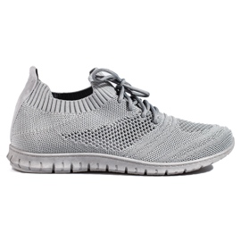 W. Potocki Light openwork women's sports shoes Potocki gray grey W. Potocki Light openwork women's sports shoes Potocki gray grey