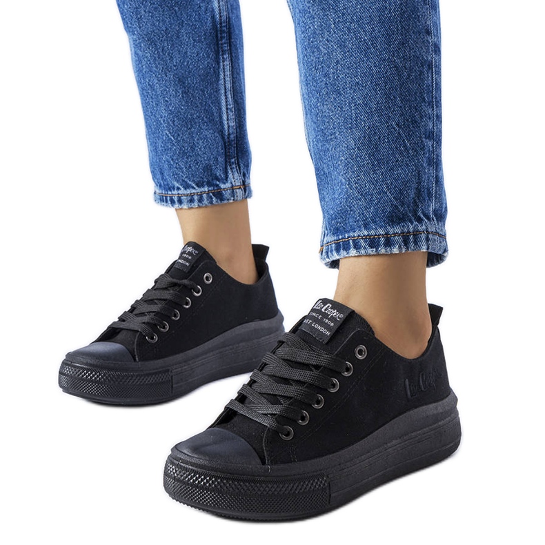 Lee Cooper LCW-23-44-1624L black sneakers Lee Cooper LCW-23-44-1624L black sneakers