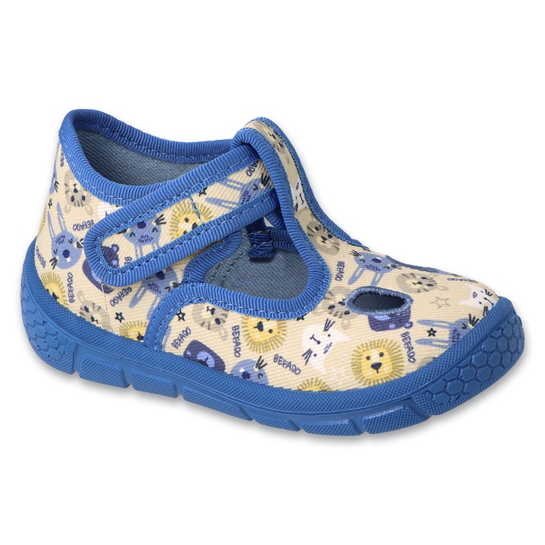 Befado children's shoes 630P006 beige blue Befado children's shoes 630P006 beige blue
