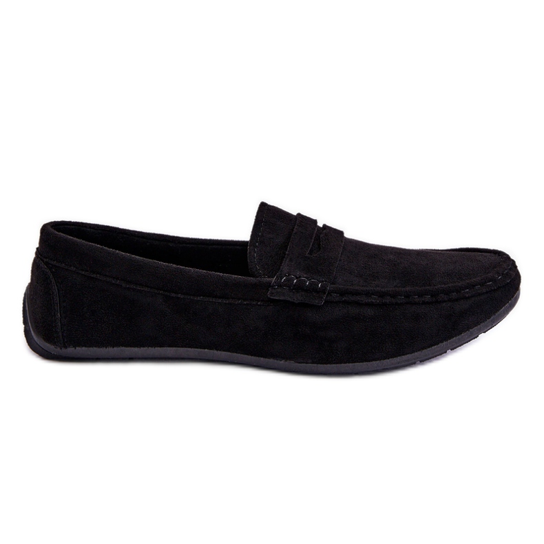 Men's Suede Loafers Black Mack
