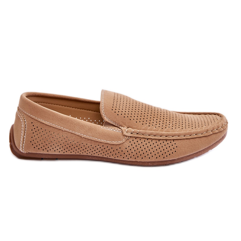 Men's Classic Suede Loafers Beige Felixo