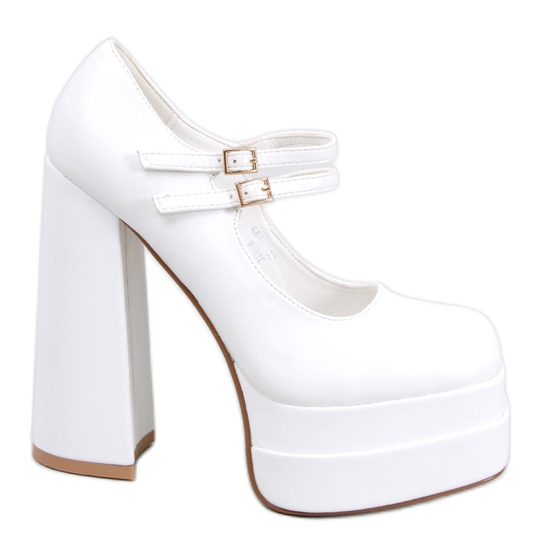 BM Loit White grain platform pumps
