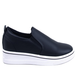 BM Naito Black wedge slip on sneakers