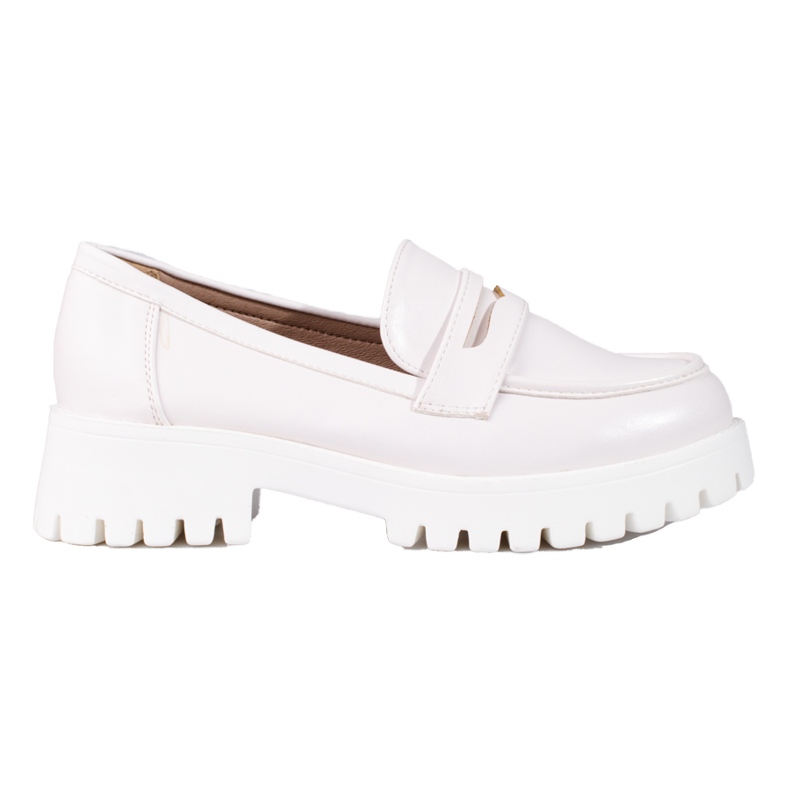 White women's Shelovet platform loafers White women's Shelovet platform loafers