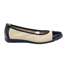 Caprice ballerinas shoes for women 22152 black brown