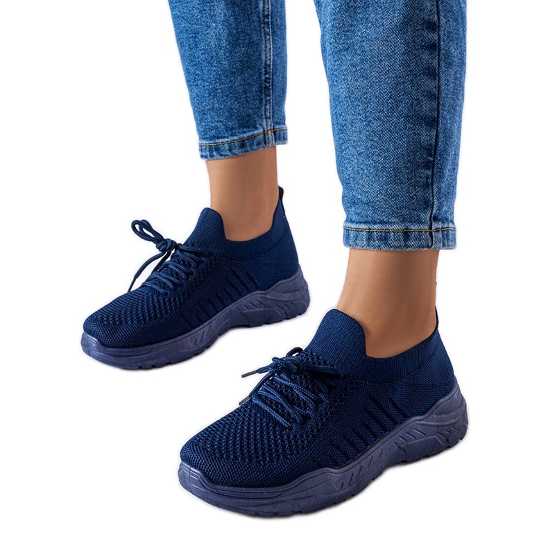 Blue sneakers with a flexible upper from Gois