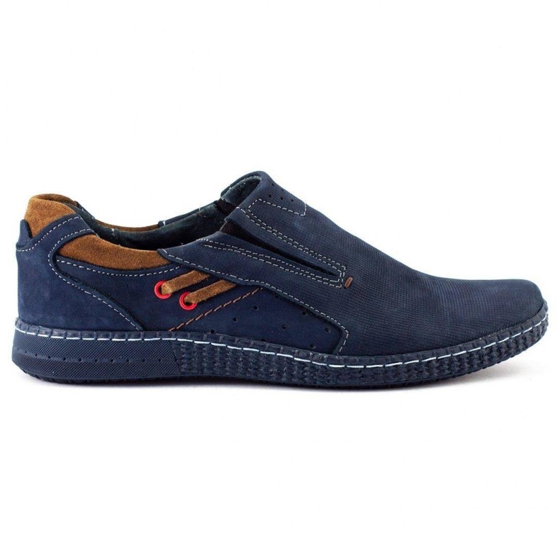 KOMODO Men's loafers 862L navy blue
