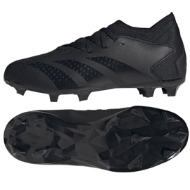 Adidas Predator Accuracy.3 Fg Jr GW4610 soccer shoes black black Adidas Predator Accuracy.3 Fg Jr GW4610 soccer shoes black black