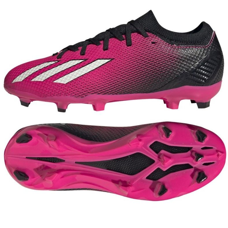 Adidas X Speedportal.3 Fg Jr GZ5071 football shoes pink roses and purples Adidas X Speedportal.3 Fg Jr GZ5071 football shoes pink roses and purples
