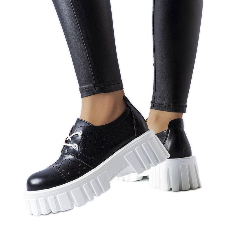 Black openwork massive shoes from Camus