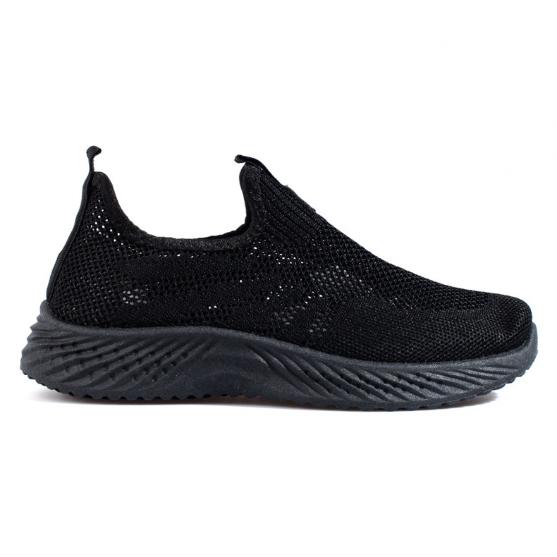 Shelovet women's openwork sports shoes black