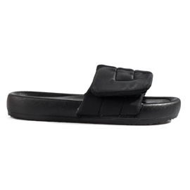 Shelovet women's black velcro slippers Shelovet women's black velcro slippers