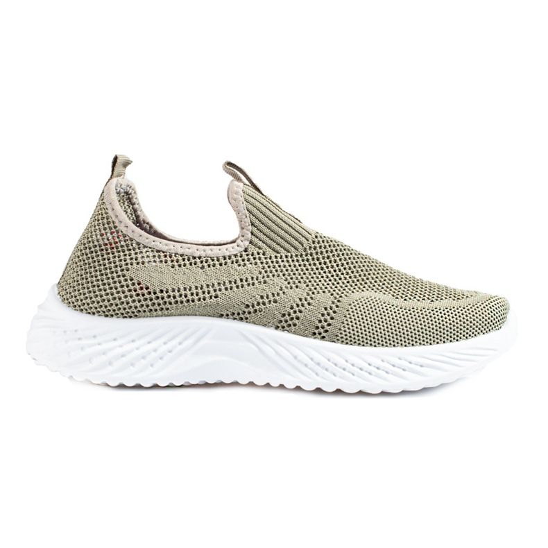 Shelovet women's openwork sports shoes green