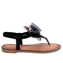 Seastar Farina Black bow flip flops