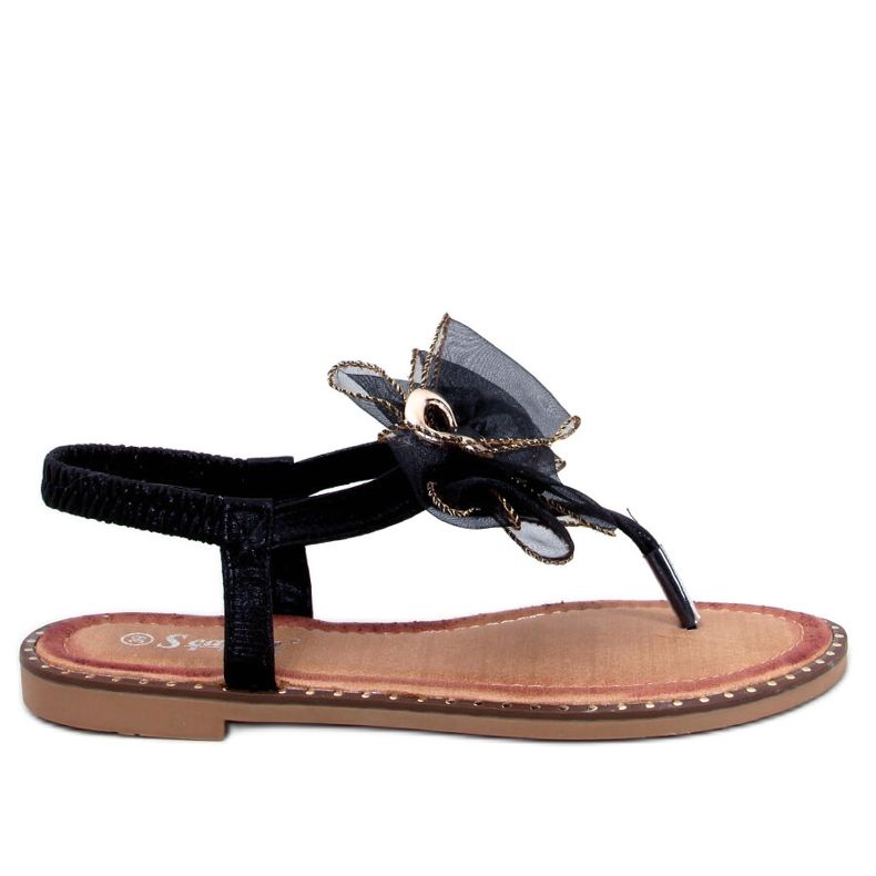 Seastar Farina Black bow flip flops