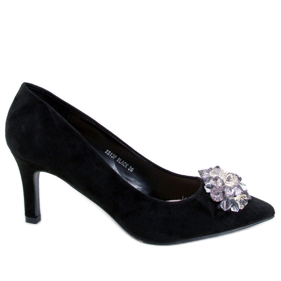 Seastar Breinne Black suede studs with stones