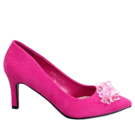Seastar Breinne Fuchsia suede studs with stones pink Seastar Breinne Fuchsia suede studs with stones pink