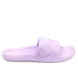 PA1 Lottner Purple rubber slides