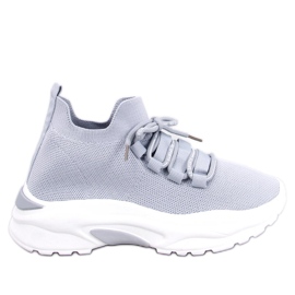 Vesco Gray sock sports shoes grey