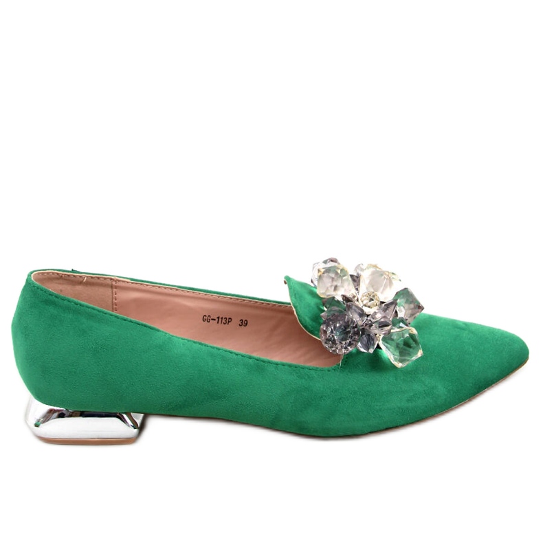 PA1 Lords loafers with Falconi Green stones