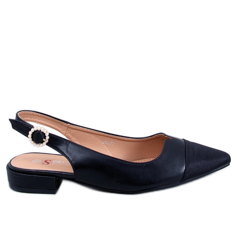 Seastar Open heel ballet flats from Sanaz Black