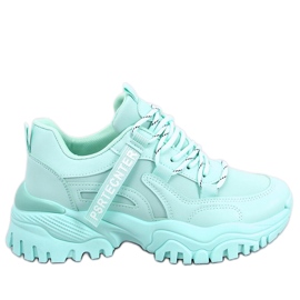 PA1 Bains Green wedge sneakers