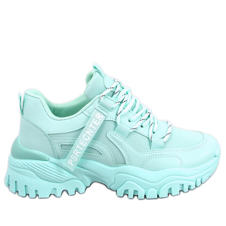 PA1 Bains Green wedge sneakers