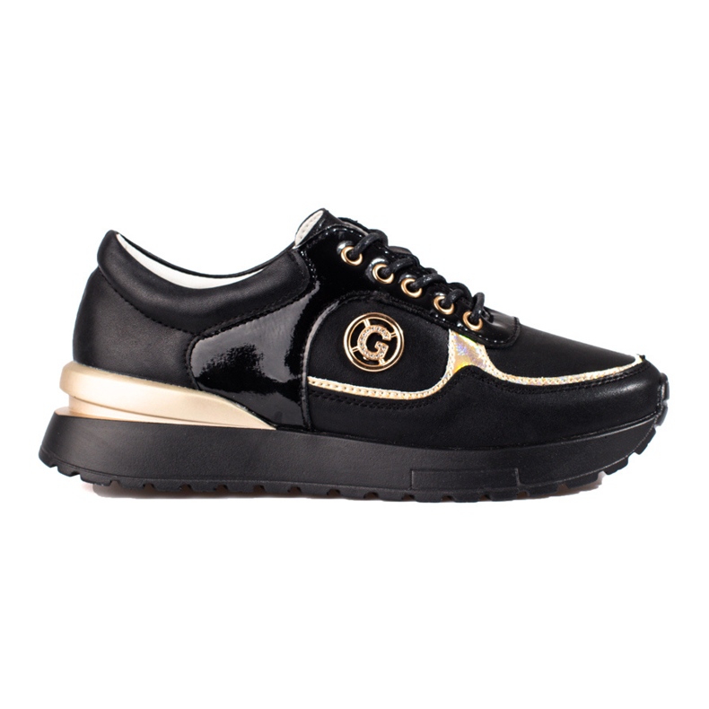 Shelovet women's leather seakers black