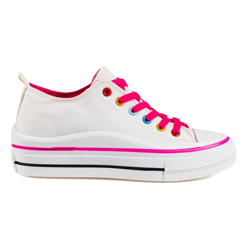 Women's platform sneakers Shelovet white