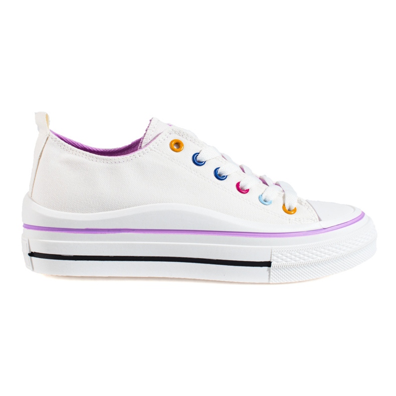 Women's platform sneakers Shelovet white