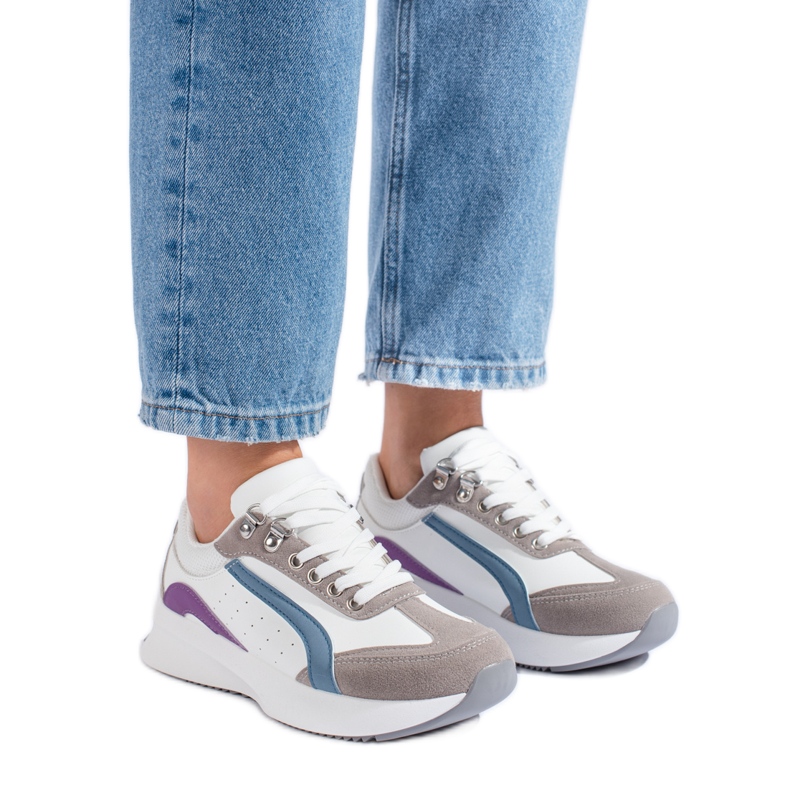 Women's Shelovet multicolored sneakers white