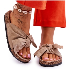 PS1 Wendy Dark Beige Cork Slippers