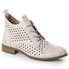Openwork spring boots Jezzi W JEZ392B silver