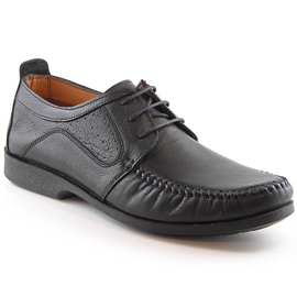 Leather comfortable men's moccasins black T.Sokolski W21-900 Leather comfortable men's moccasins black T.Sokolski W21-900