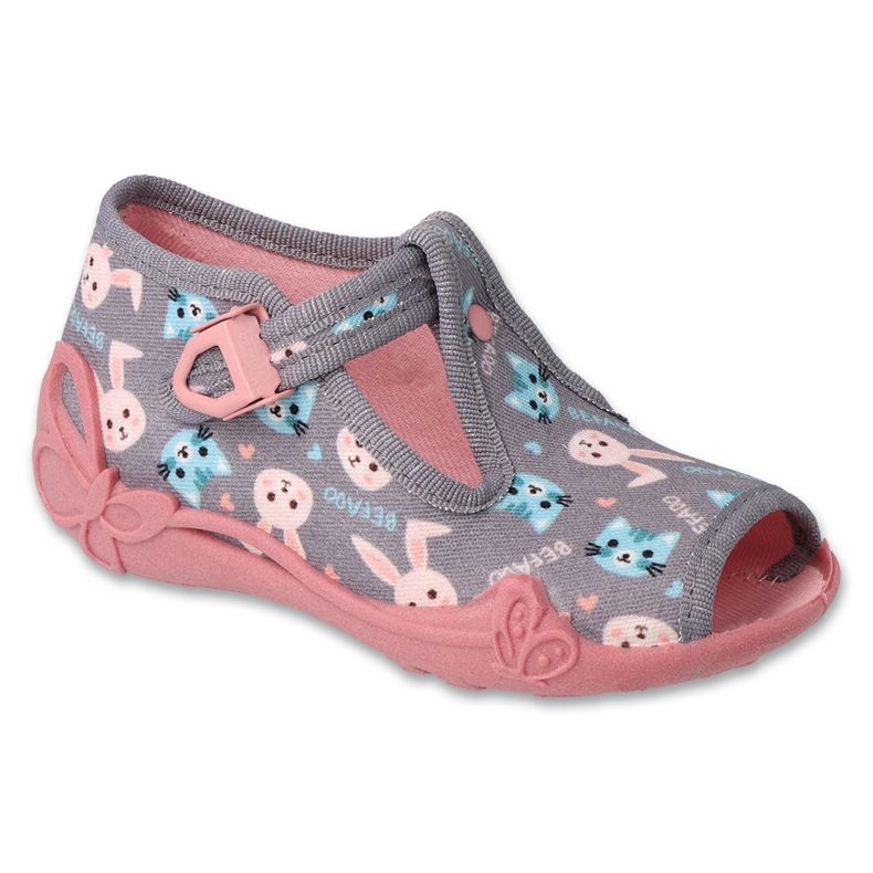 Befado children's shoes 213P139 pink grey