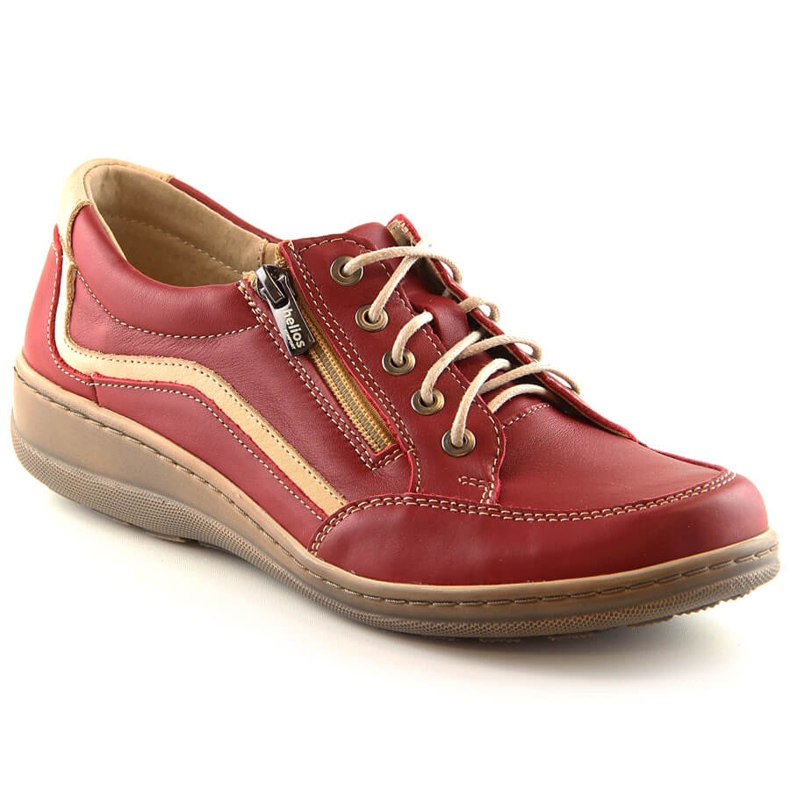 Comfortable leather women's shoes red Helios 411 Comfortable leather women's shoes red Helios 411