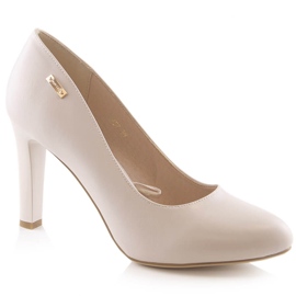 Light gray heeled pumps from Sergio Leone 1457 grey