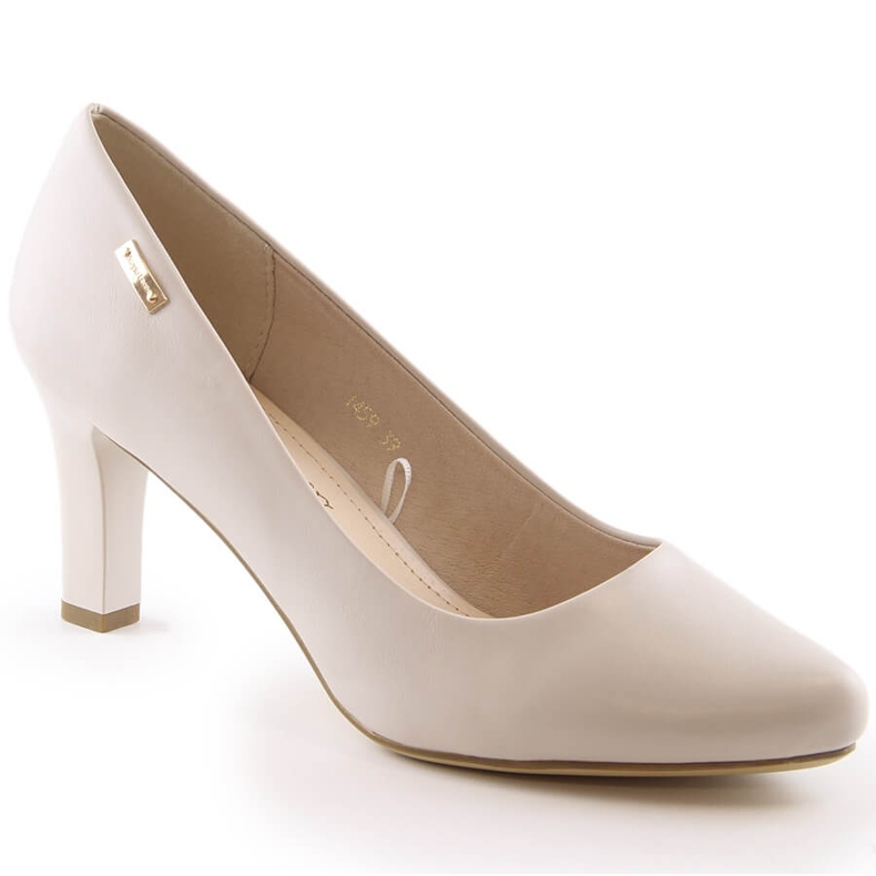 Women's light gray heeled pumps Sergio Leone 1459 grey Women's light gray heeled pumps Sergio Leone 1459 grey