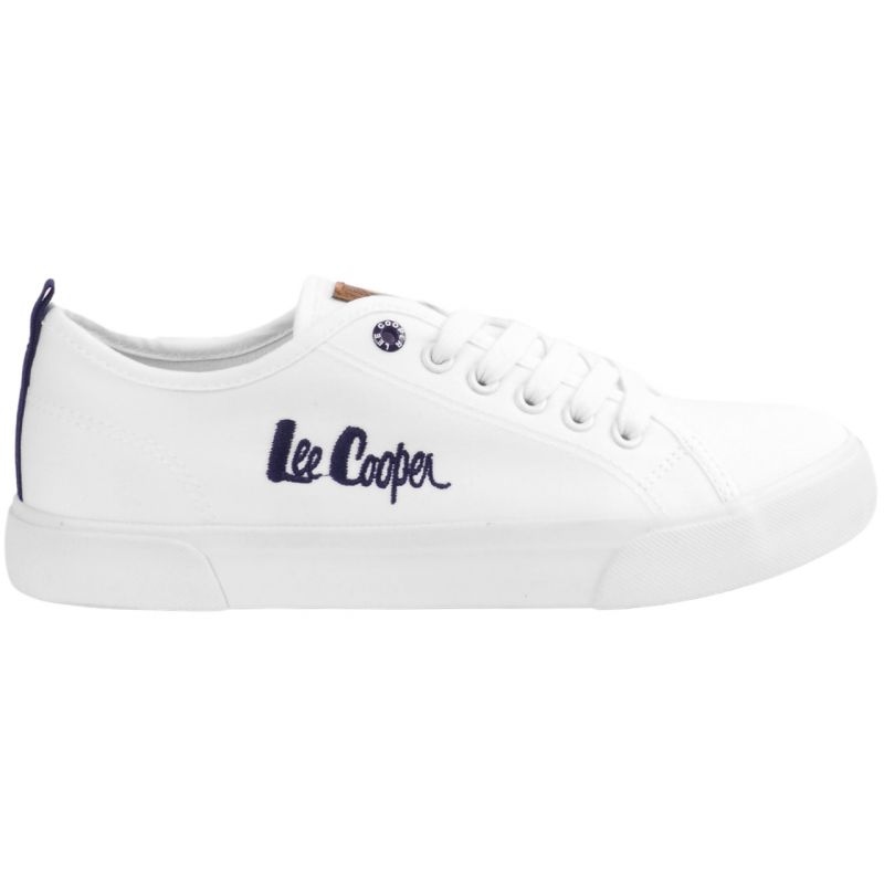 Black With White Sole Lee Cooper Lace Up Sneakers - Fancy Soles